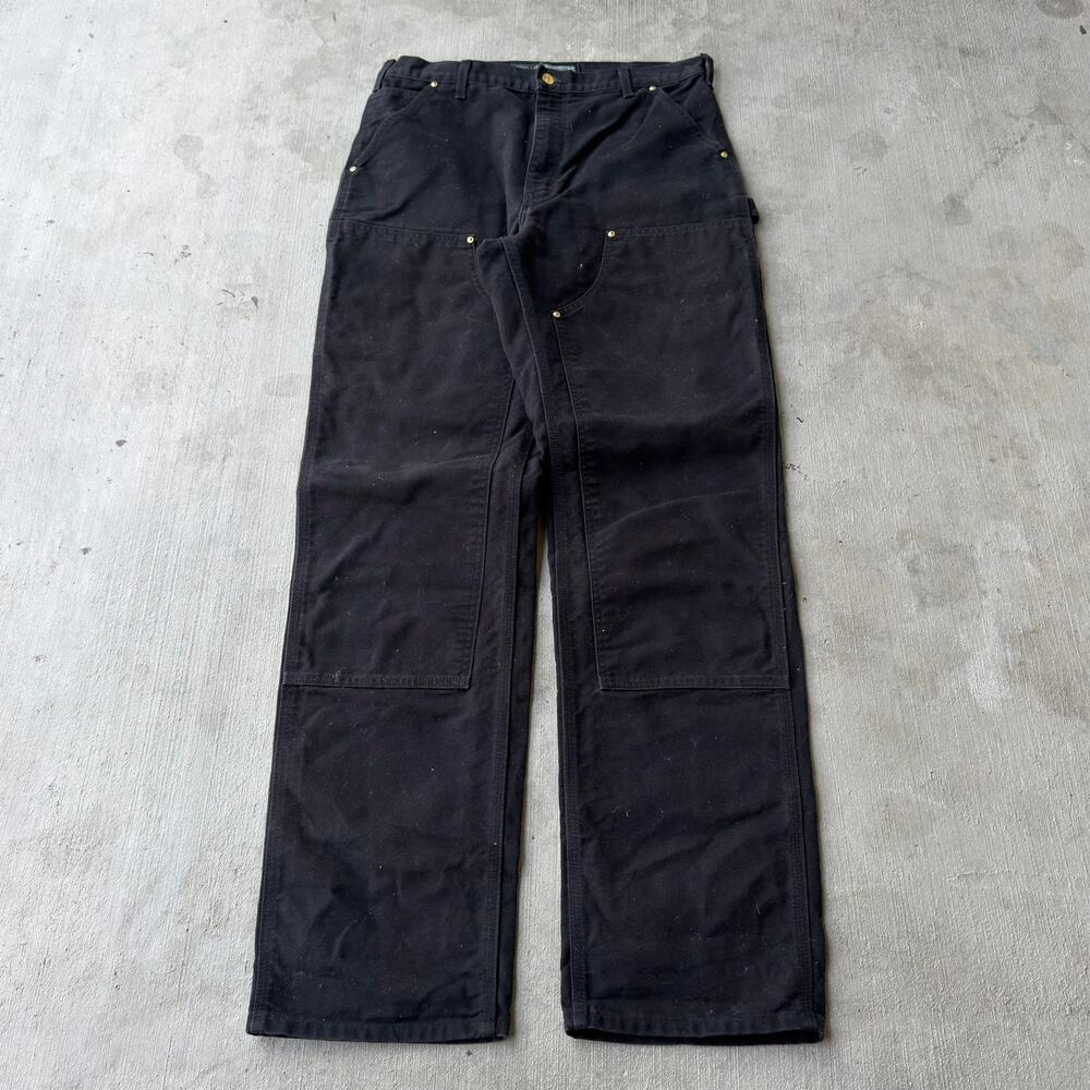 Carhartt black double knee work wear carpenter pants